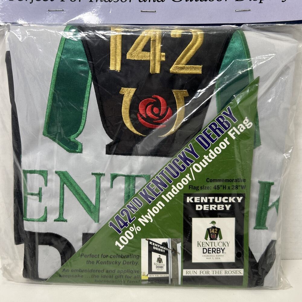 New 45"x28" 2016 Kentucky Derby Churchill Downs Flag - Banner ~Run For The Roses